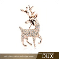 Wholesale Austria Crystal Jewelry Fashion Deer Brooch Jewelry Deerlet Micro Pave CZ Brooch